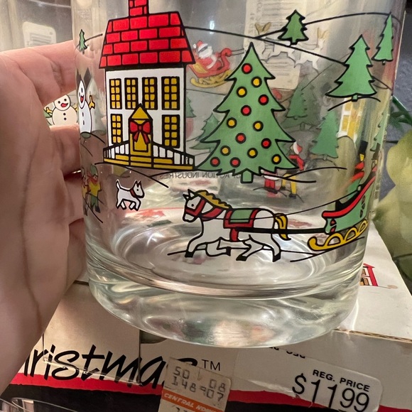 Jamestown, The Joy of Christmas, 14oz Glassware, Old Fashioned, Set of 4 60s - Picture 11 of 14